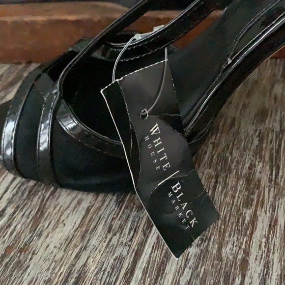 𝅺WHITE HOUSE BLACK MARKET D’Orsay Suede/Patent Heel - Picture 6 of 16